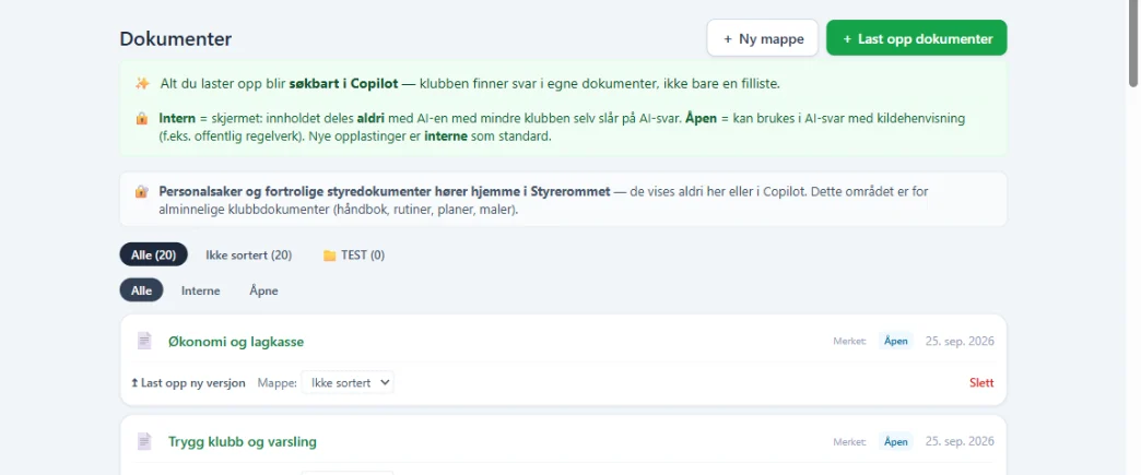 Dokumenter i Unitrice